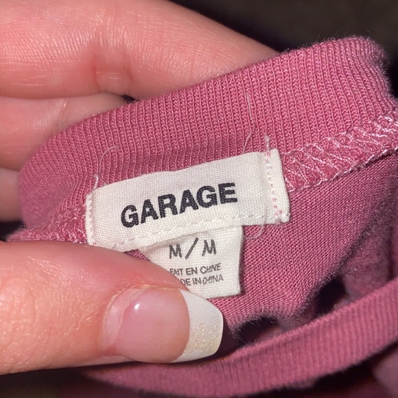 garage pink crop top - tight on bottom - Picture 2 of 3